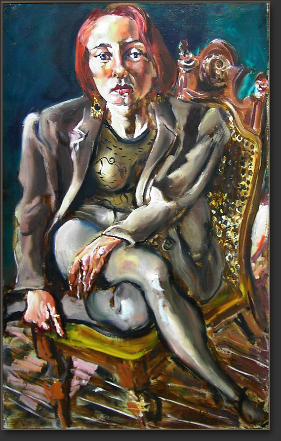 Raoul Middleman painting, The Polish Girl