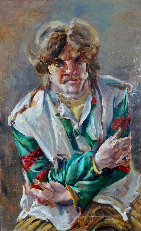 Raoul Middleman painting, Joe