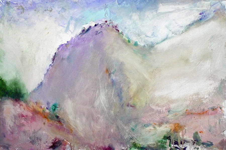 Raoul Middleman painting, Desert Morning